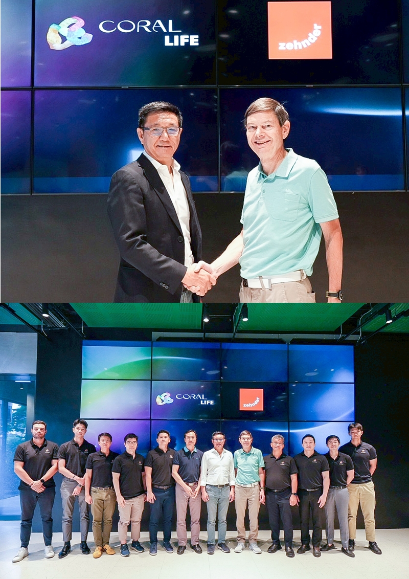 "คอรัล ไลฟ์" ชี้!2ผู้บริหารระดับสูง"Zehnder Group"มาเยือน