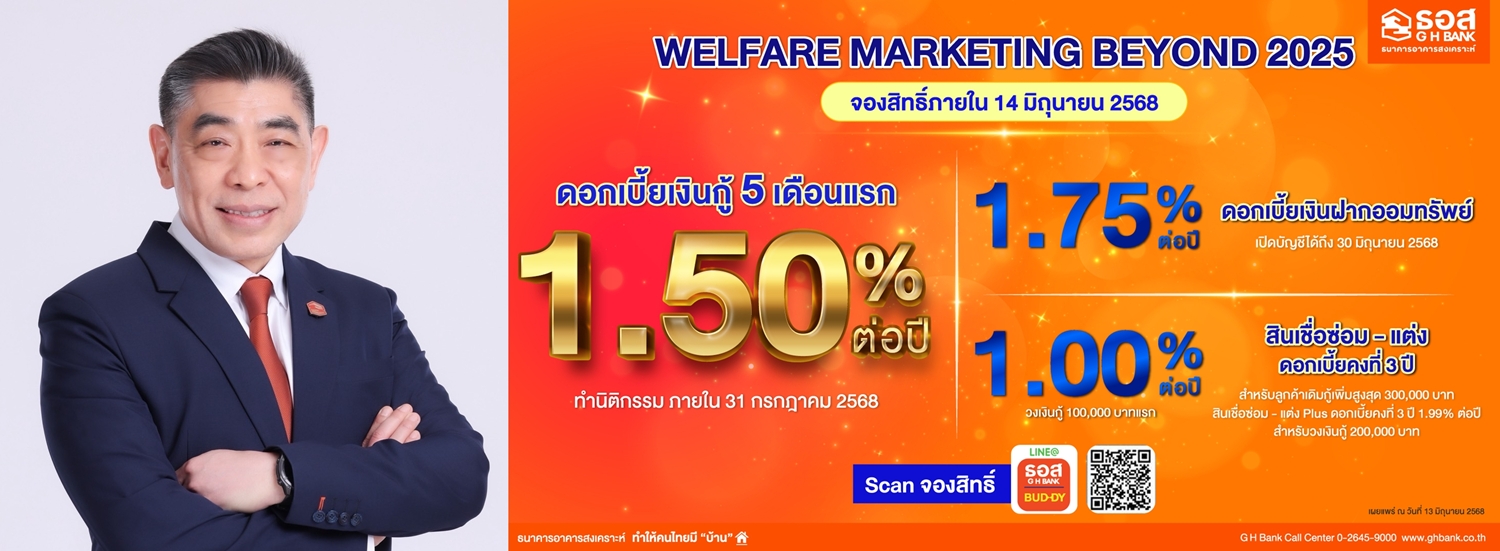 โค้งสุดท้ายโปรโมชันงาน Welfare Marketing Beyond 2025  